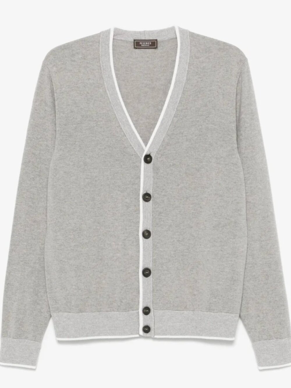 ❤️ PESERICO MEN'S CARDIGAN SWEATER WOOL SILK CASHMERE 48 SMALL / MEDIUM ITALY